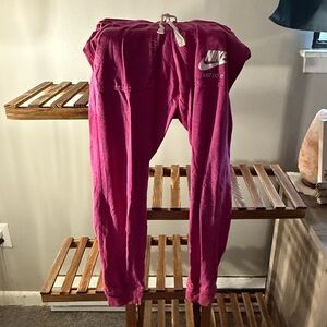 Nike Womens Fuchsia Joggers